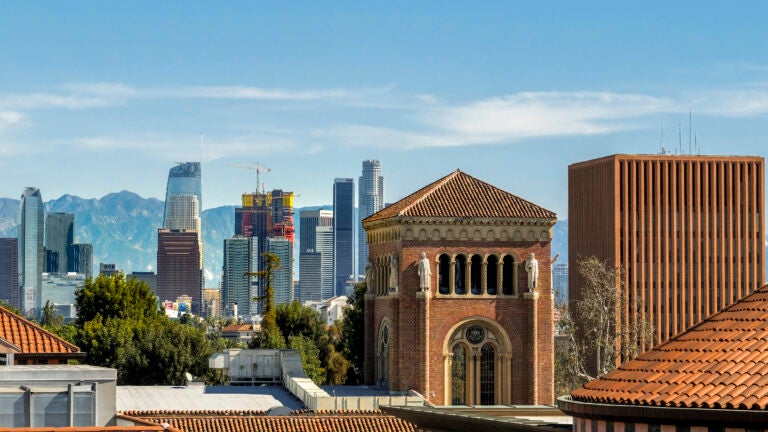 USC and Downtown Los Angeles scenic.