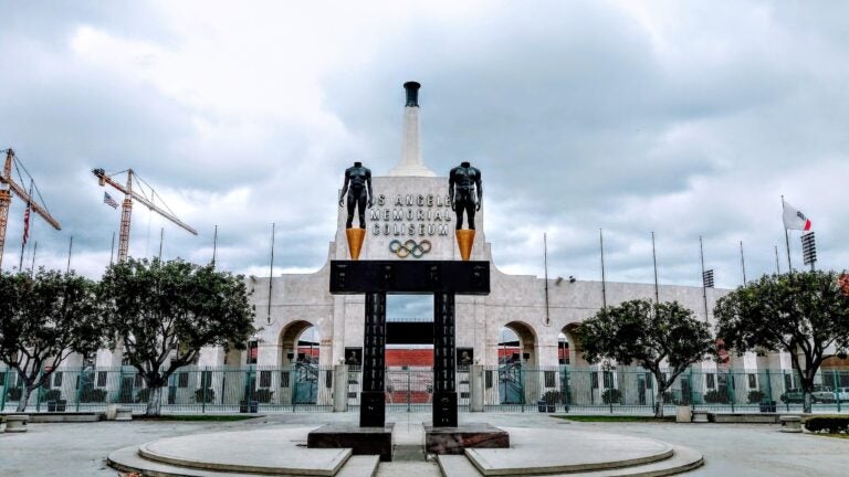 Entrance of the Los Angeles Memorial Coliseum