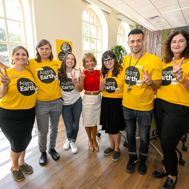 USC sustainability staff gathered together