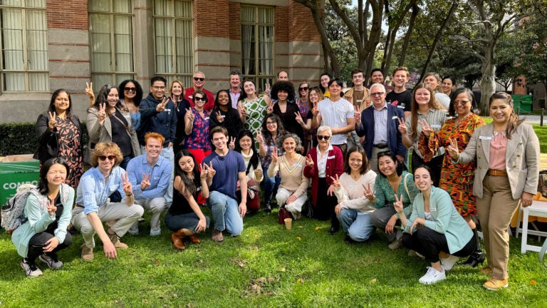 Group photo of the USC Presidential Working Group on Sustainability in Education, Research and Operations