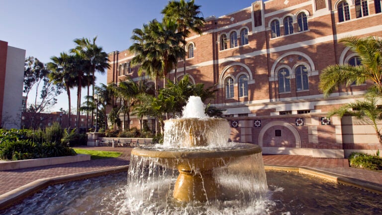 Carolyn Craig Franklin Library Garden Courtyard & Fountain
