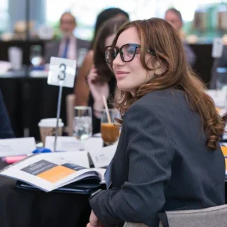 This summer, Izzy Del Gaudio (center) was one of the many Schaeffer fellows who completed government internships at the federal level. (Photo/Jason Dixson Photography)
